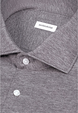 Coupe regular Chemise business SEIDENSTICKER en gris