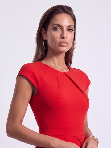 Robe fourreau 'MAE' AUDRAY en rouge