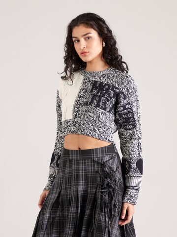 Pull-over Moschino Jeans en blanc : devant