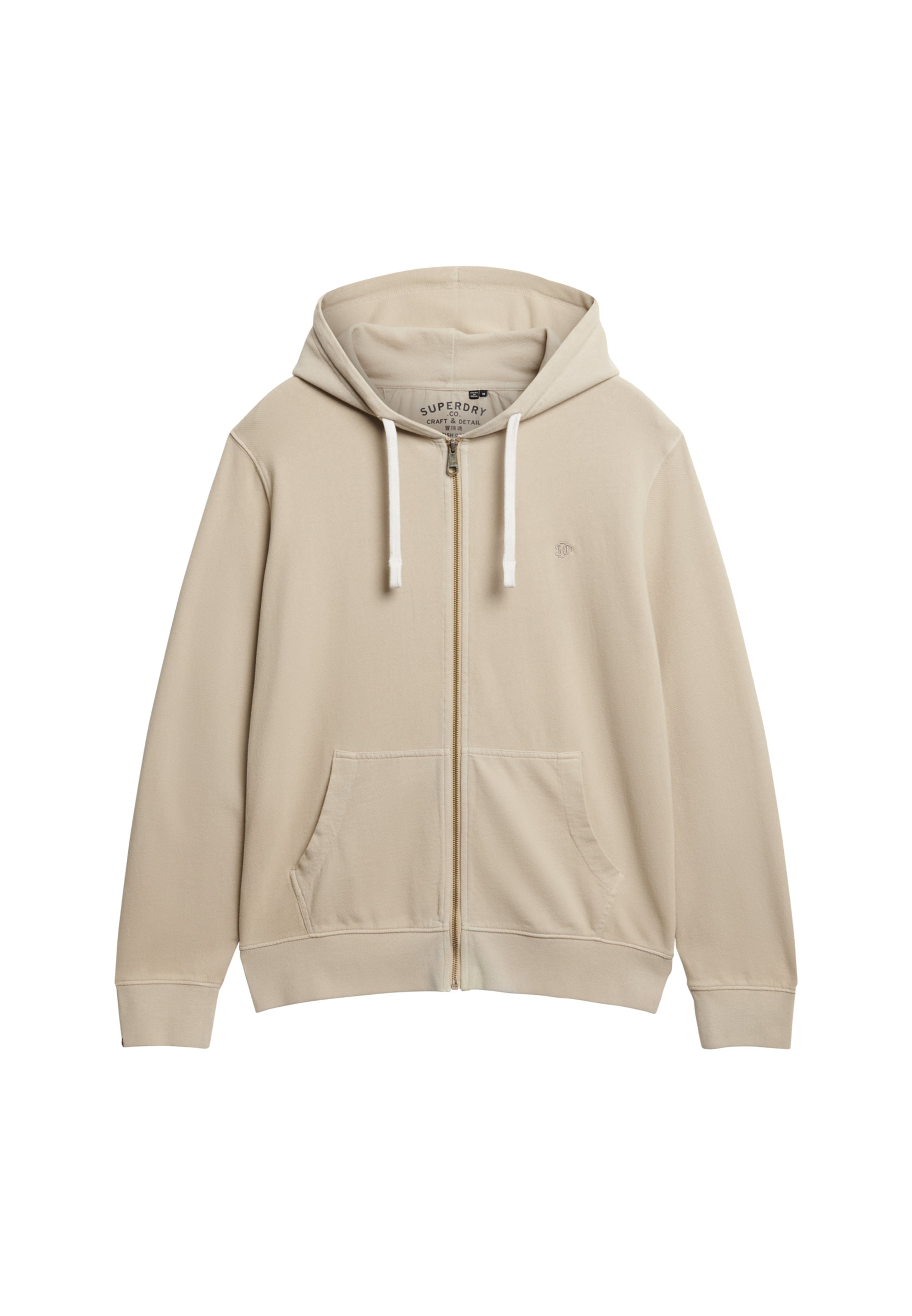 Superdry Sweatvest 'Essential' in Groen: voorkant