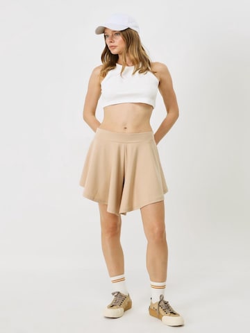 C&City Loosefit Kalhoty – béžová