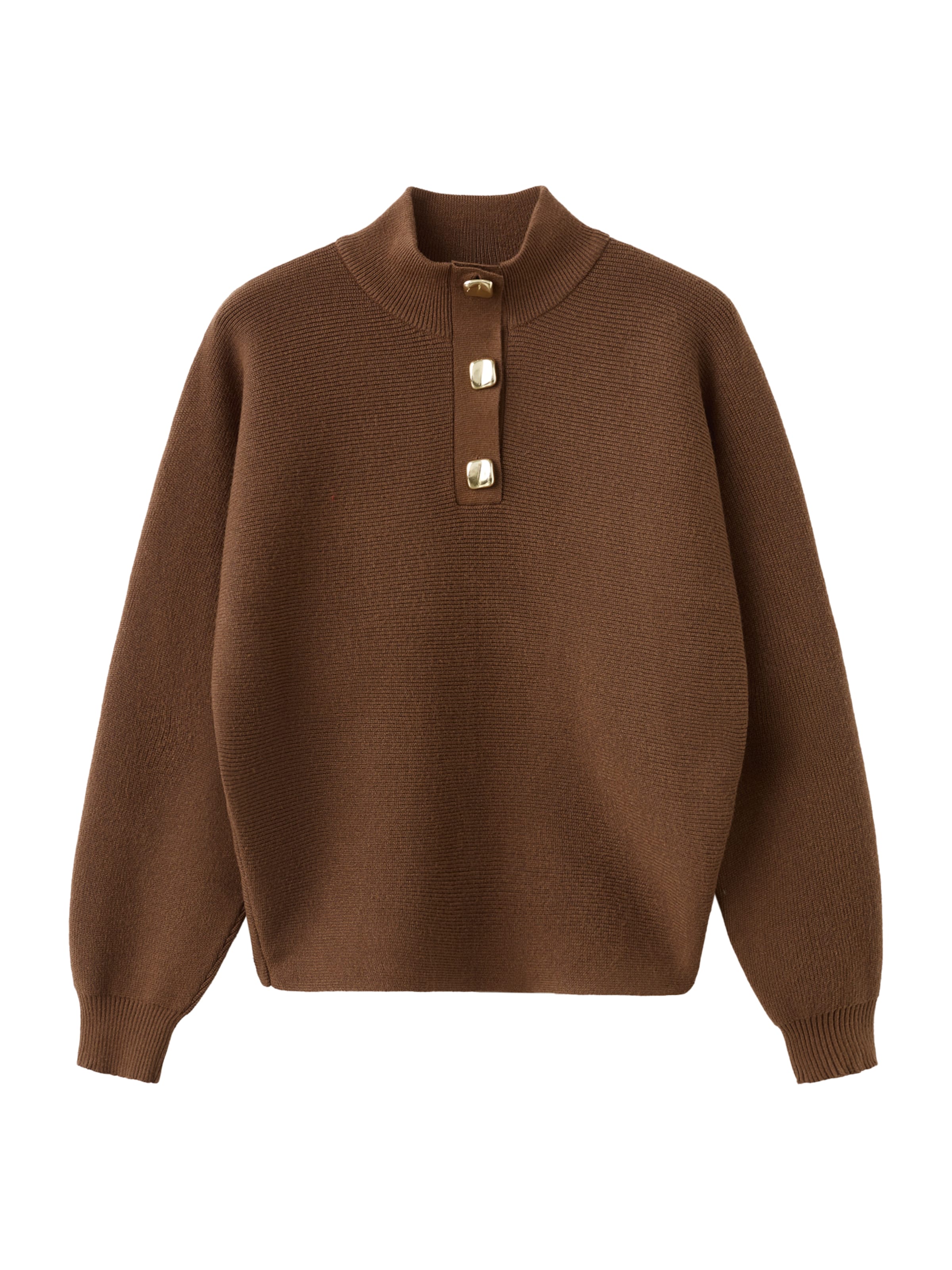 MANGO Pullover 'Uptown' in Braun: Vorderseite
