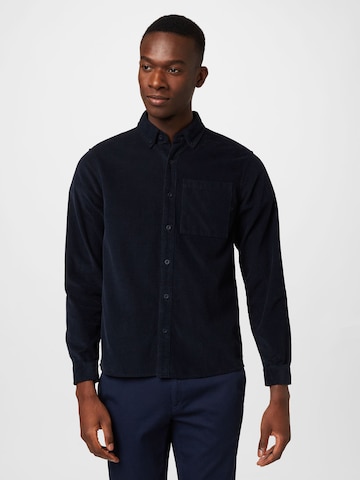 Revolution Regular fit Button Up Shirt in Blue: front