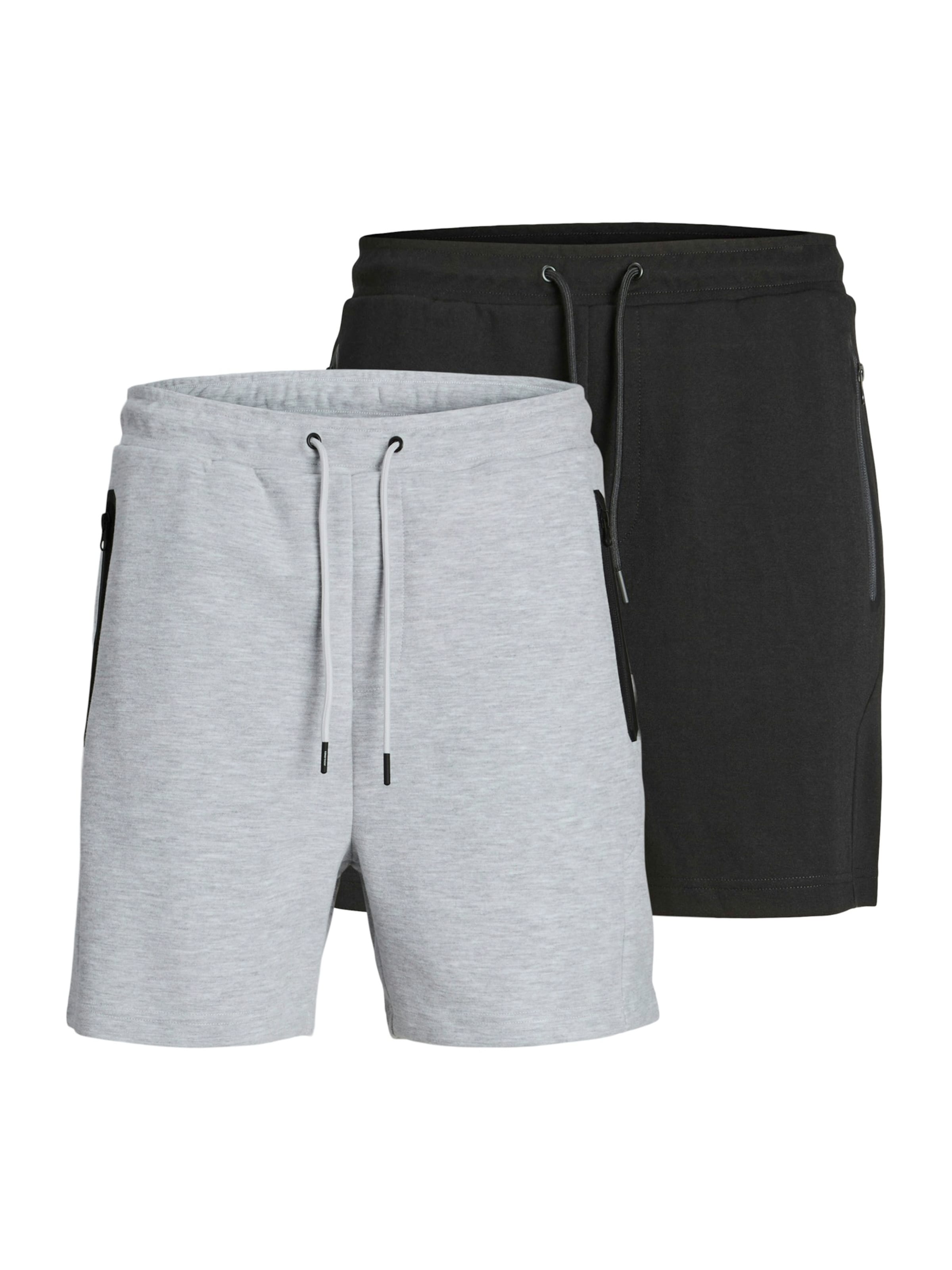 JACK & JONES - regular Pantalón 'JPSTGORDON FUSION' en gris: frente