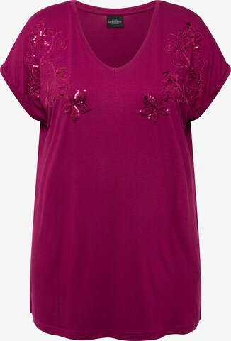 Ulla Popken Blouse in Roze: voorkant