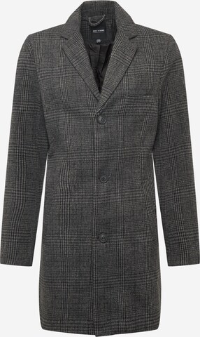 Only & Sons Between-Seasons Coat 'JAYLON' in Black: front