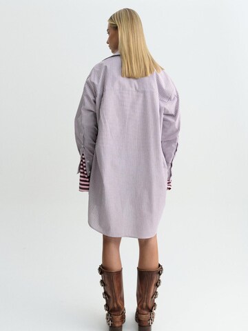 FEMSSY Tunika 'TUNIC STRIPE DRESS BLUE' i lilla