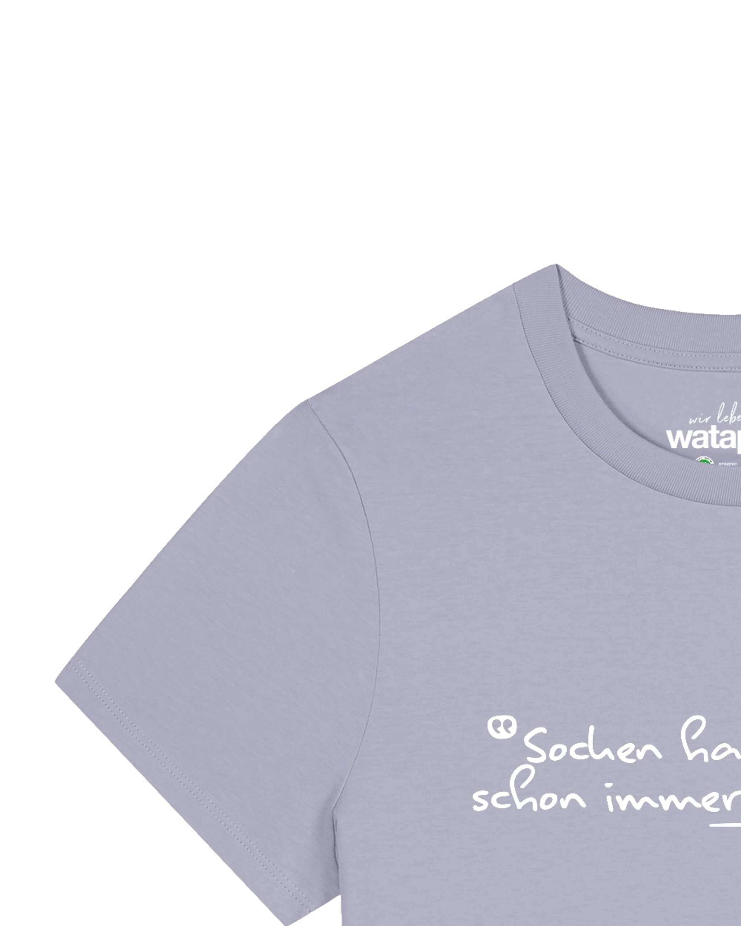 T-shirt 'Socken Habe Ich Mir Schon Immer Gewünscht' Watapparel en violet