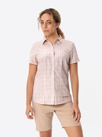 VAUDE Multifunctionele blouse 'Tacun II' in Wit: voorkant