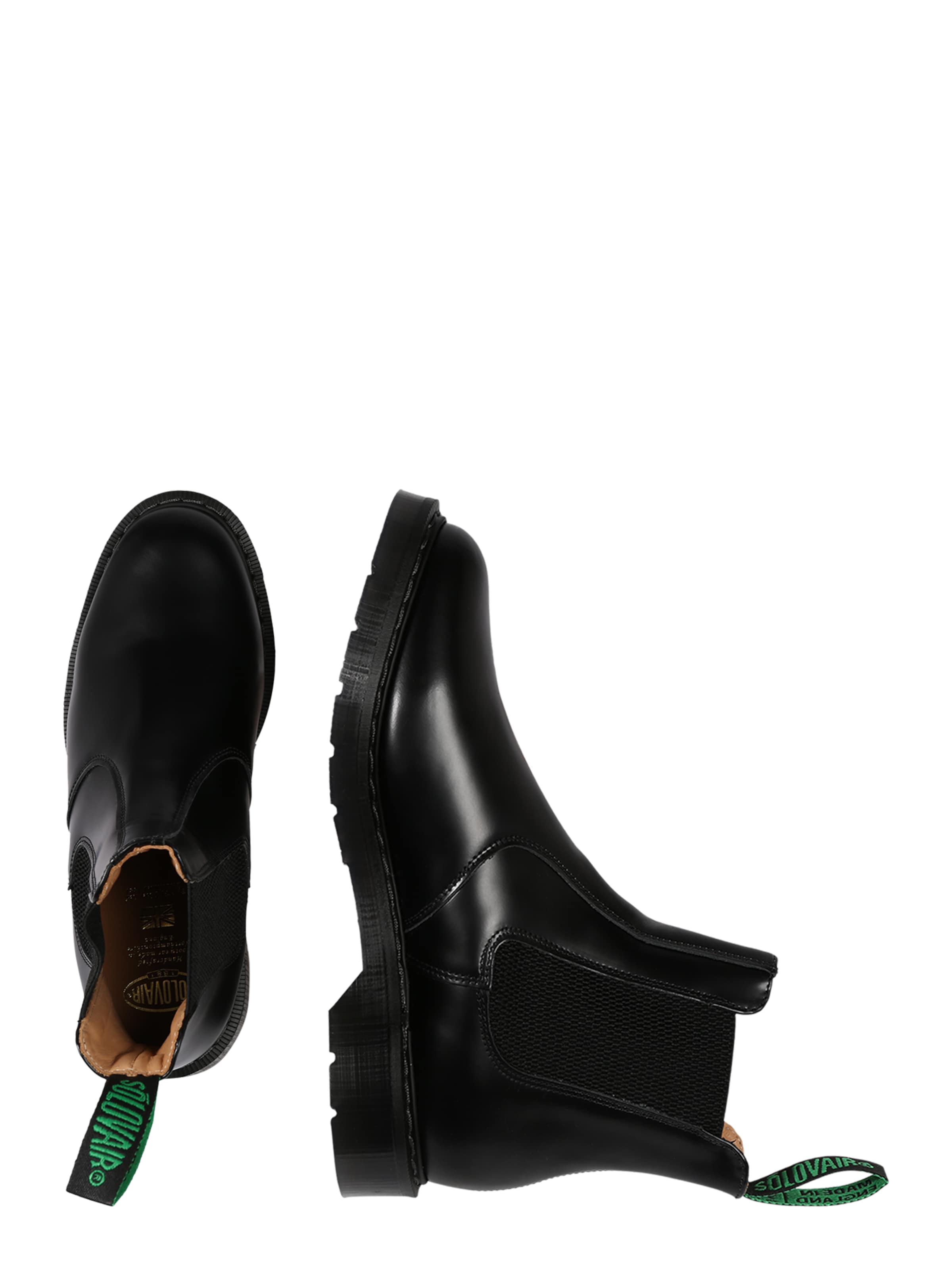 Solovair Chelsea Boots 'Dealer' i sort