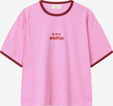Maglietta 'Rave Dept.' di Another Cotton Lab in rosa: frontale