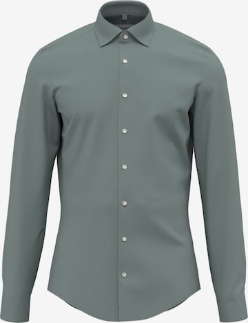Chemise business 'Schwarze Rose' SEIDENSTICKER en vert : devant