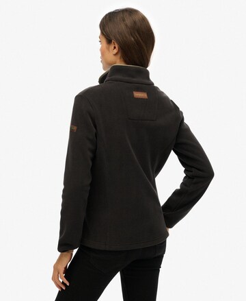 Superdry Fleece jas 'Estate' in Zwart