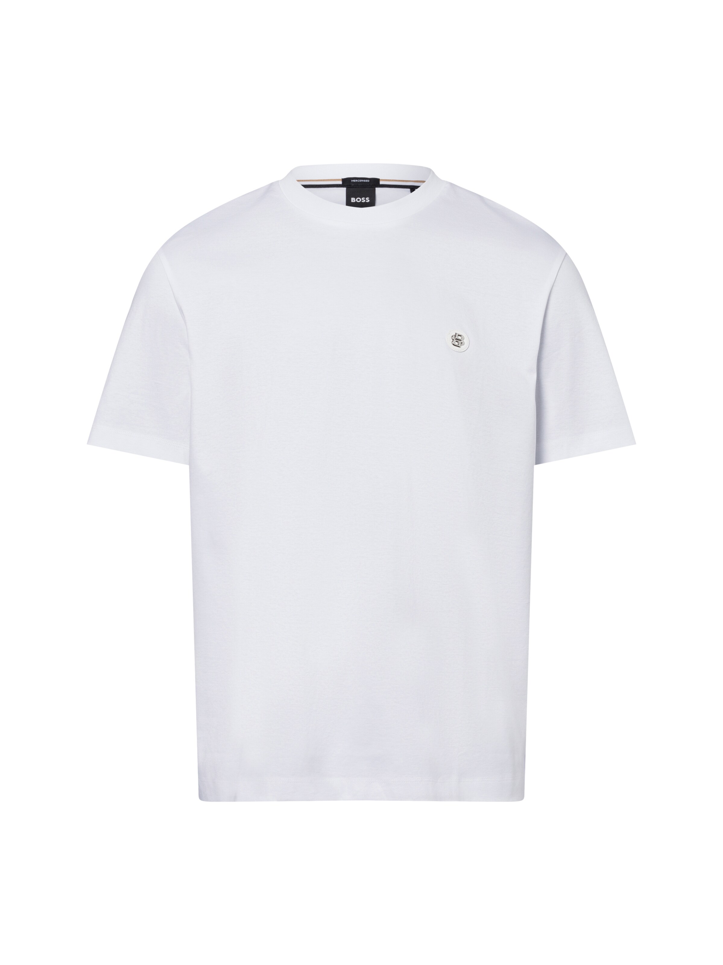 Tricou 'C-Taut 01' de la BOSS pe alb: față