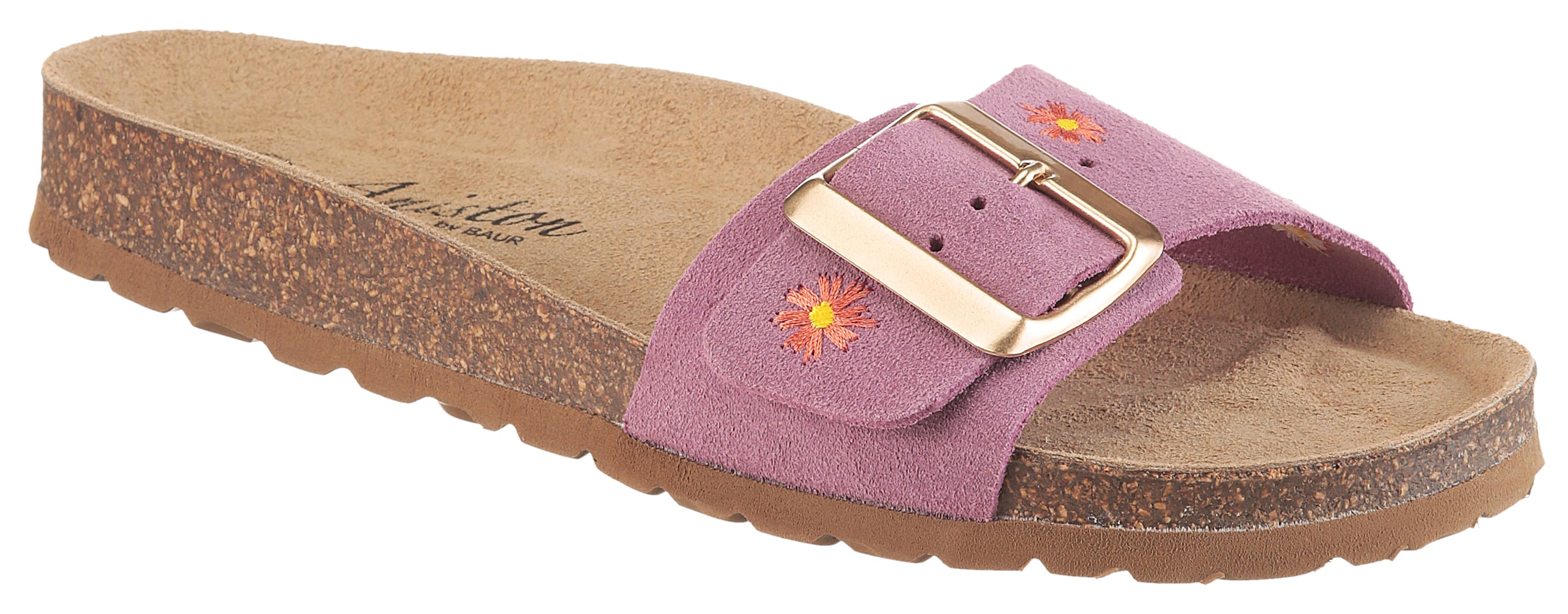 Aniston Mules in Purple: front