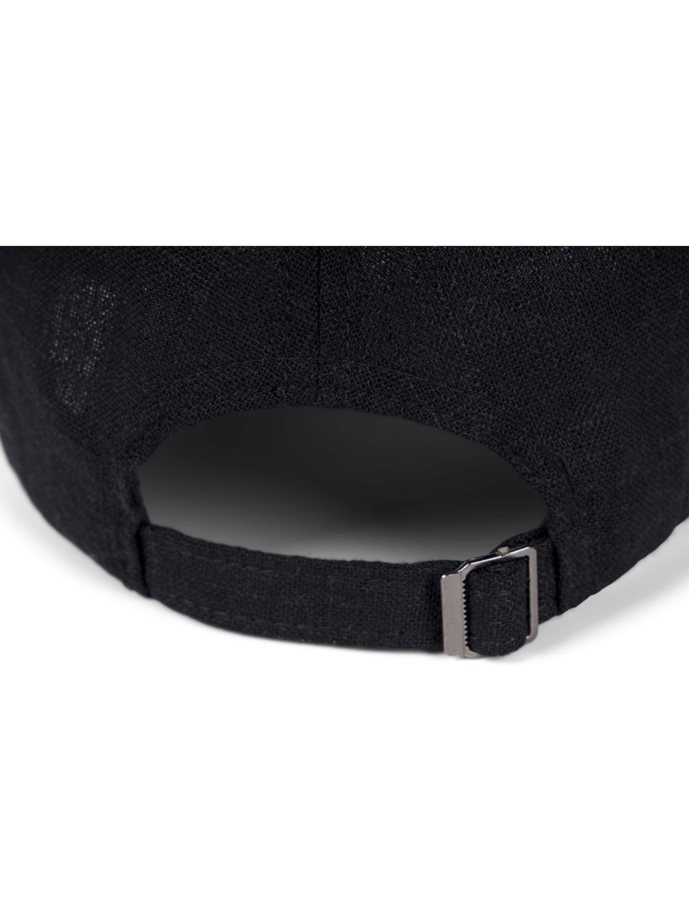 styleBREAKER Cap 'Leinen Baseball Cap' in Black