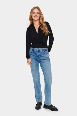 SAINT TROPEZ - Camiseta 'Vigga' en negro