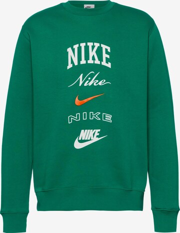 Nike Sportswear Sweatshirt 'Club' in Green: front