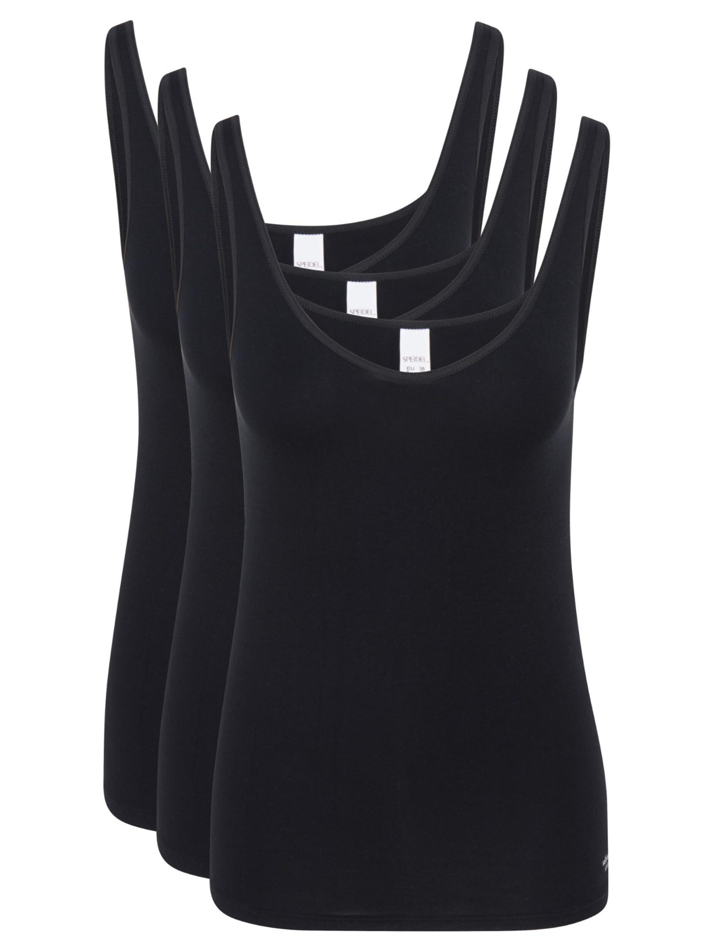 SPEIDEL Undershirt 'Soft Feeling' in Black: front