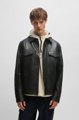 BOSS Orange Between-Season Jacket in Black: front