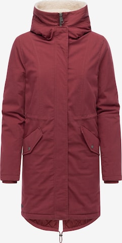 Ragwear Parka 'Coogle' in Rot: Vorderseite