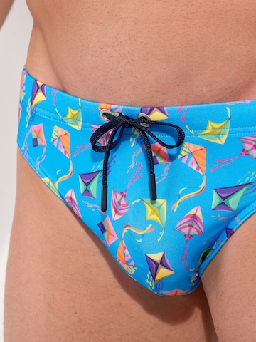 HOM Badehose ' Swim Mini Briefs Lido ' in Blau