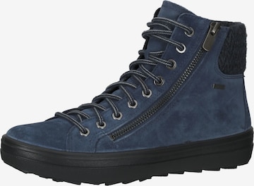 Legero Lace-Up Ankle Boots 'Mira' in Blue: front