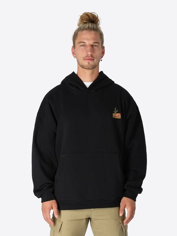 SPITZBUB Sweatshirt 'Oasis' in Zwart: voorkant