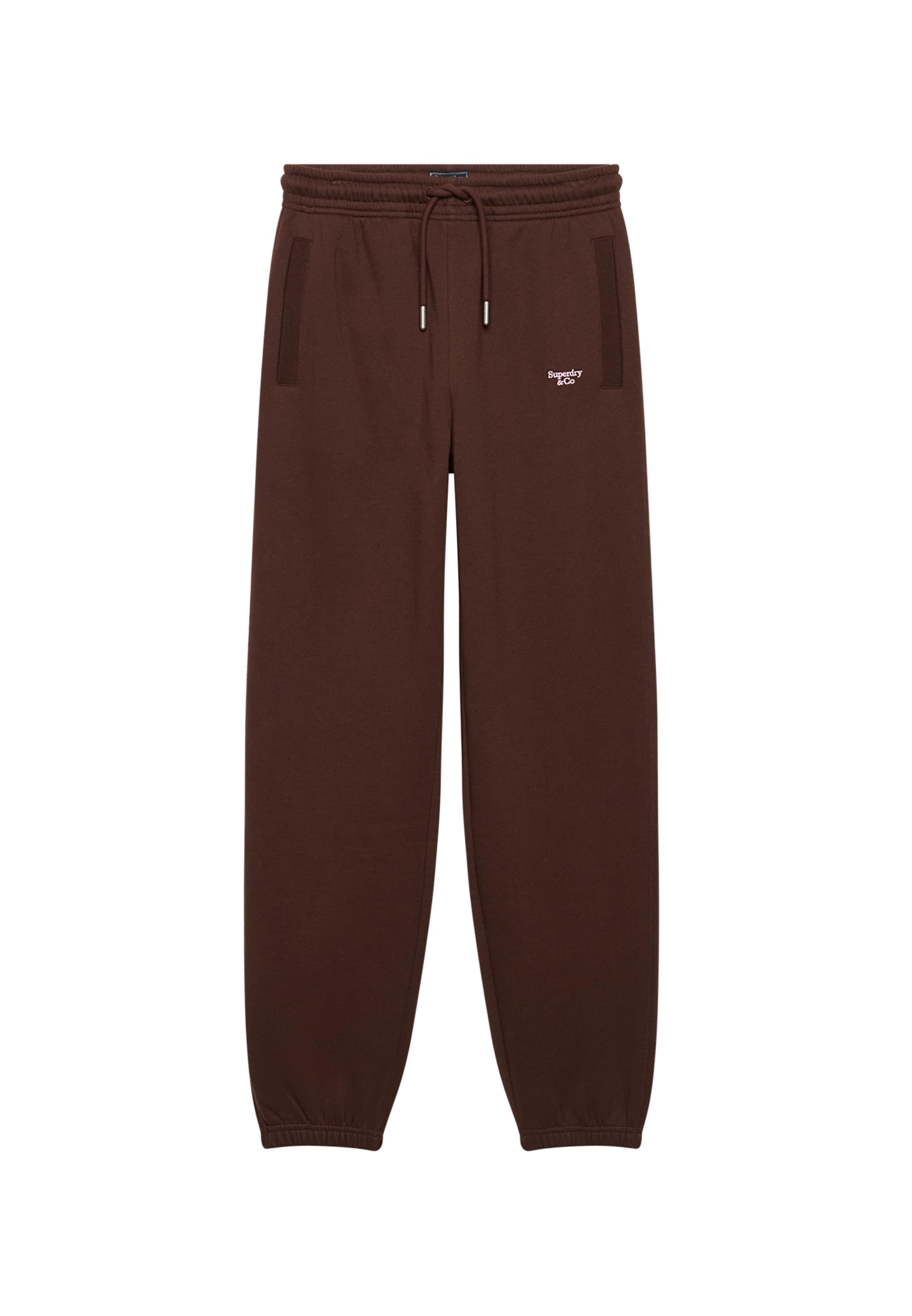 Superdry & Co Nohavice 'Signature' - Hnedá: predná strana