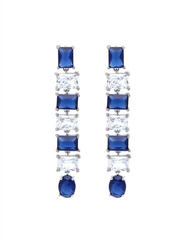 AVANT-GARDE PARIS Earrings 'Sofia' in Blue: front