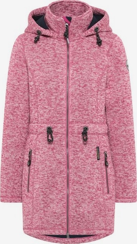 Schmuddelwedda Flisová bunda - ružová: predná strana