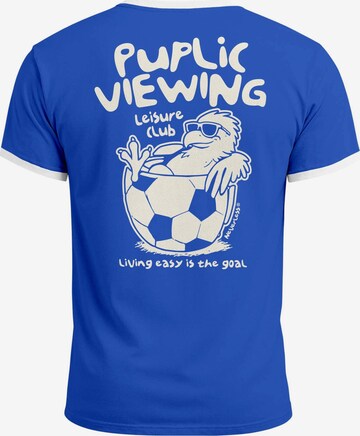 Neverless Shirt 'Public Viewing' in Blue: front
