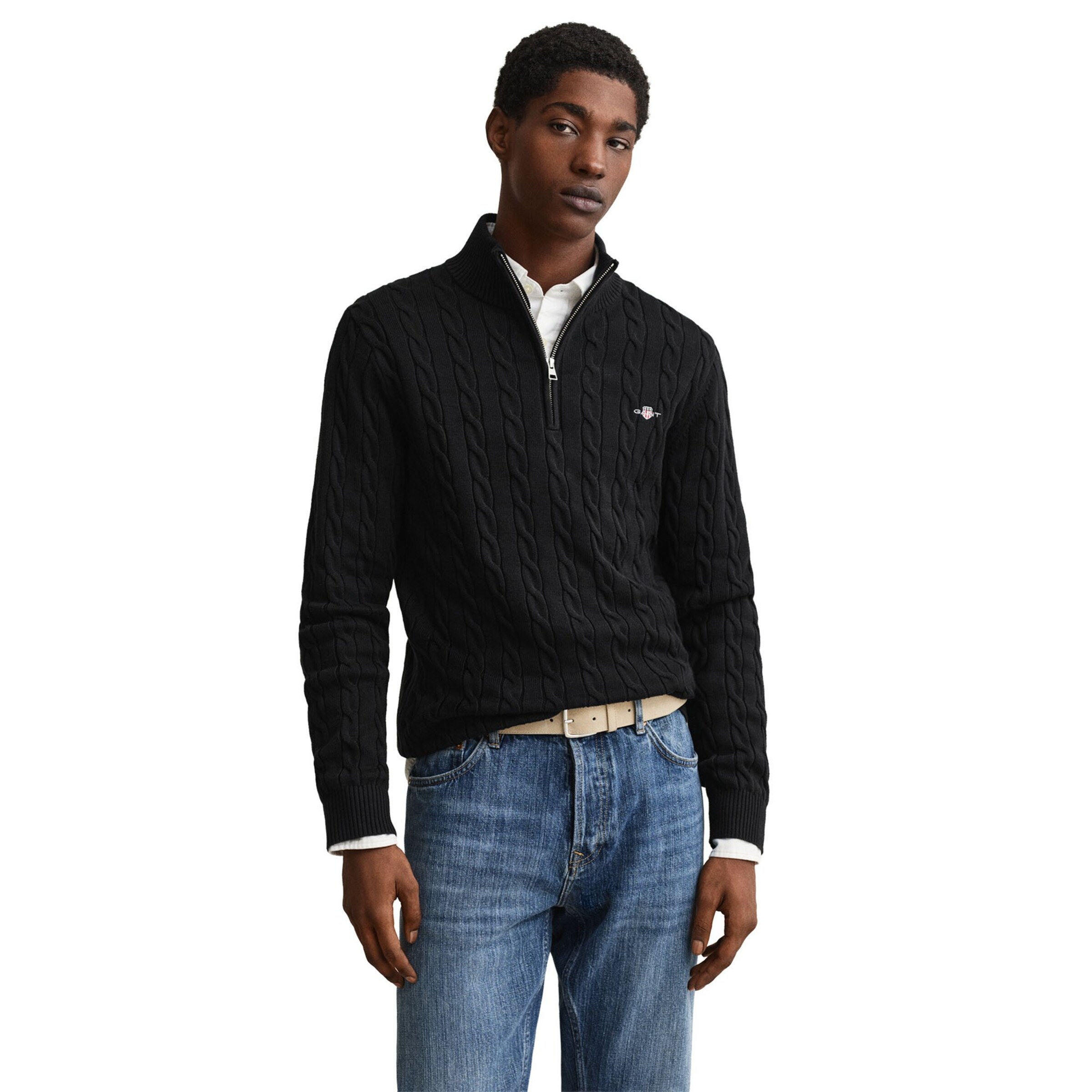 Pullover di GANT in nero: frontale