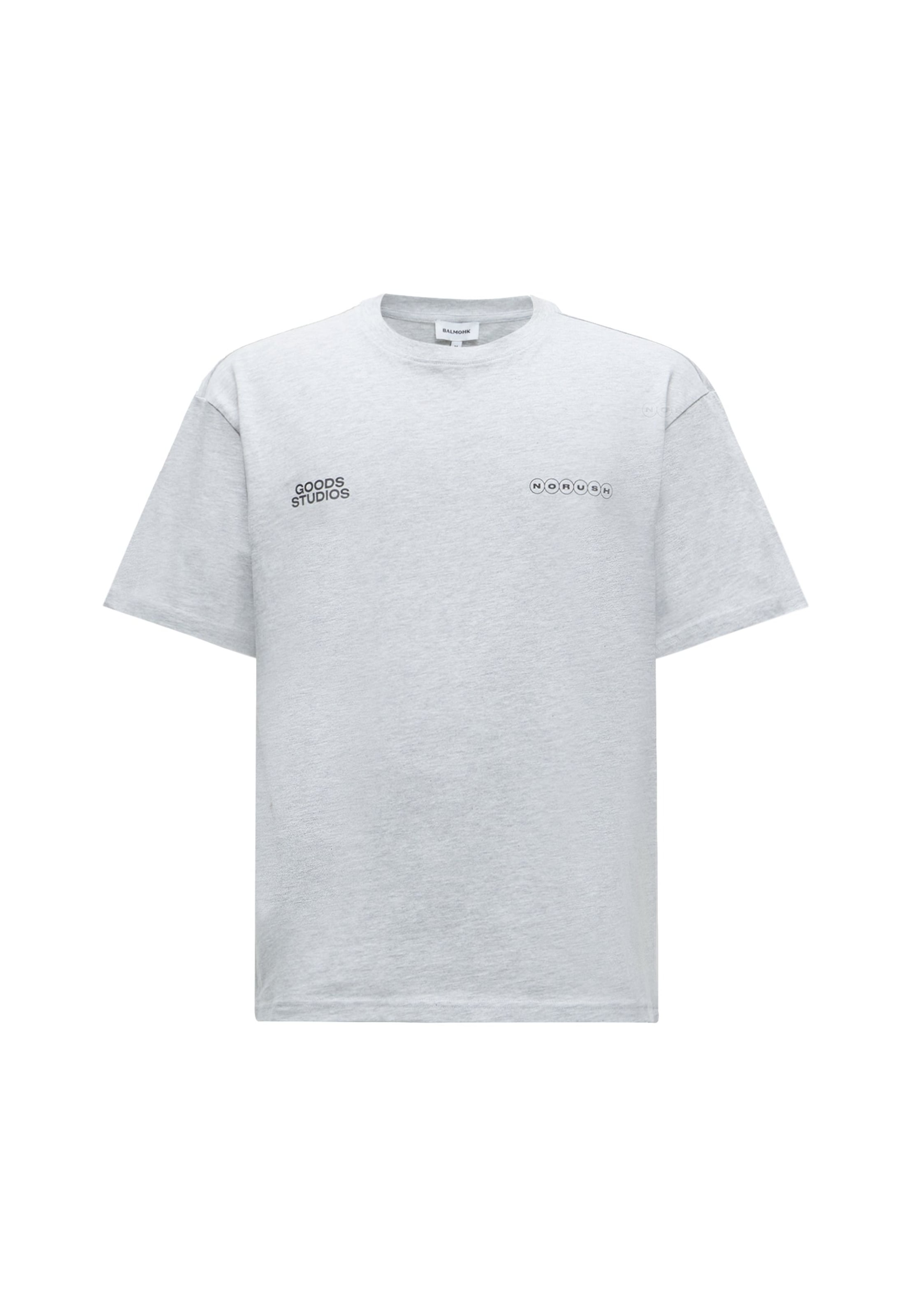 T-Shirt 'STUDIOS' BALMOHK en gris : devant
