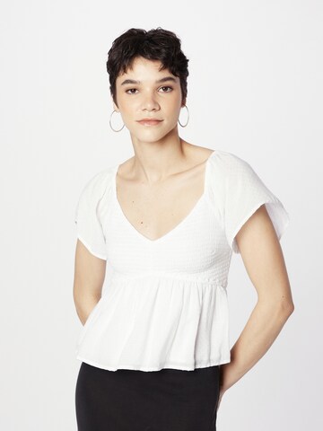 Camicia da donna di HOLLISTER in bianco: frontale