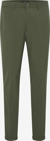 Matinique Slim fit Pleated Pants 'Liam' in Green: front
