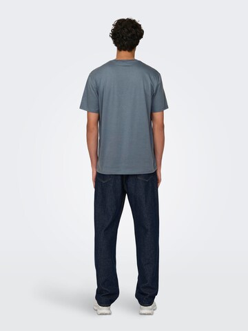 Only & Sons Majica 'ONSMax' | modra barva