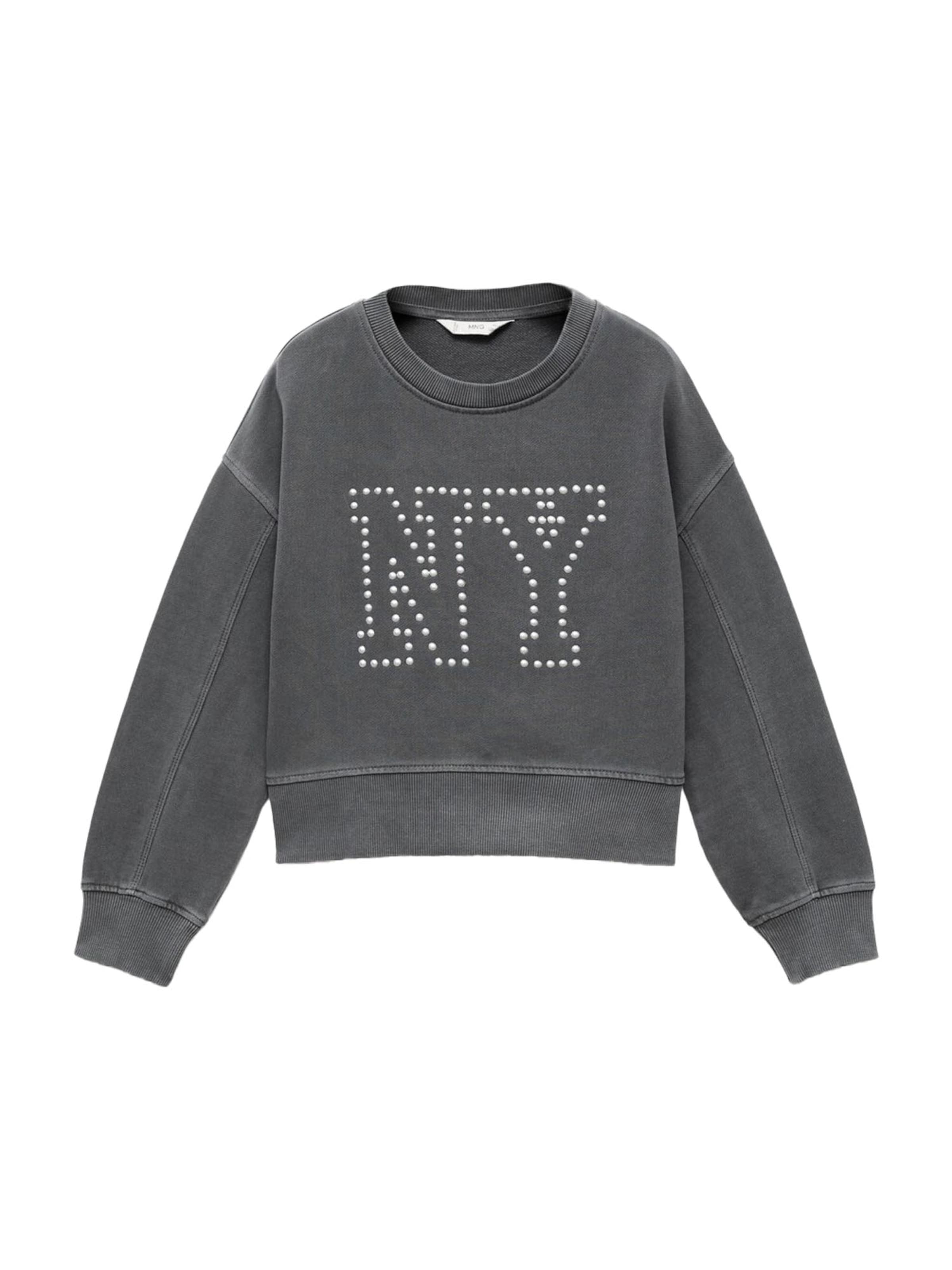 MANGO KIDS Mikina 'NYSET' – šedá: přední strana