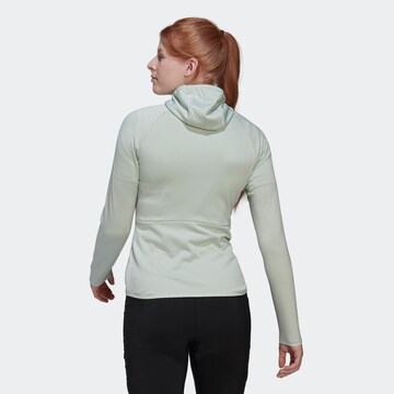 ADIDAS TERREX Skinny Athletic Fleece Jacket in Green