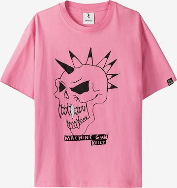 T-Shirt Bershka en rose : devant