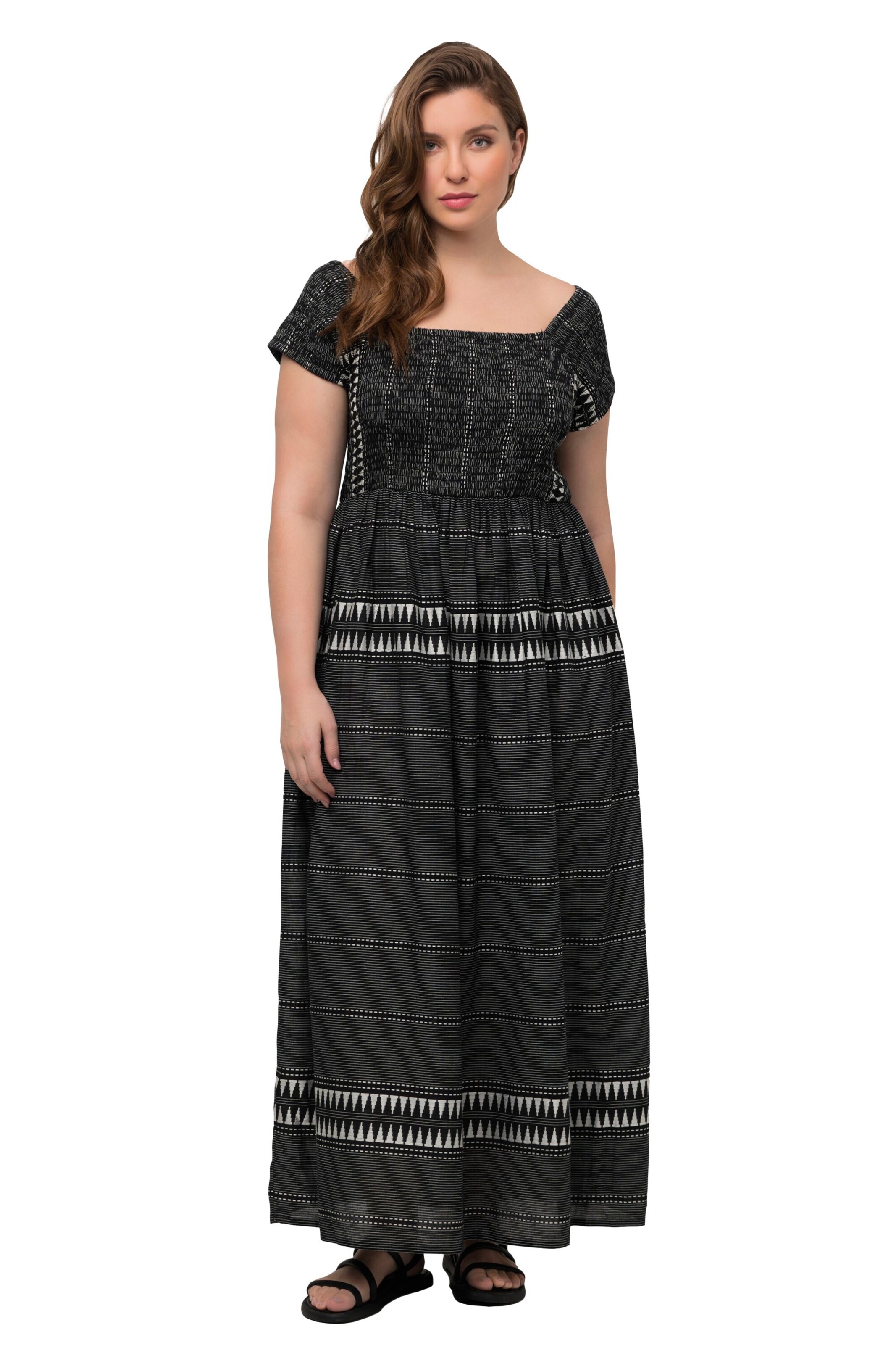 Ulla Popken Kleid in Schwarz: Vorderseite