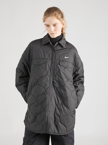 Nike Sportswear Демисезонная куртка 'ESSNTL' в Черный: спереди