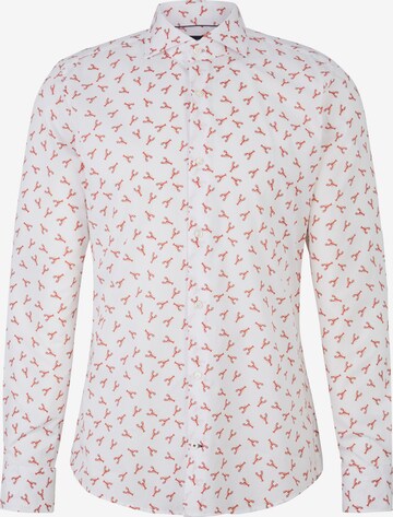 JOOP! Slim fit Button Up Shirt 'Pai' in White: front