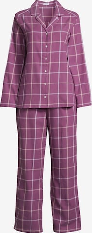 SEIDENSTICKER Pajama 'Classic Flanell' in Purple: front