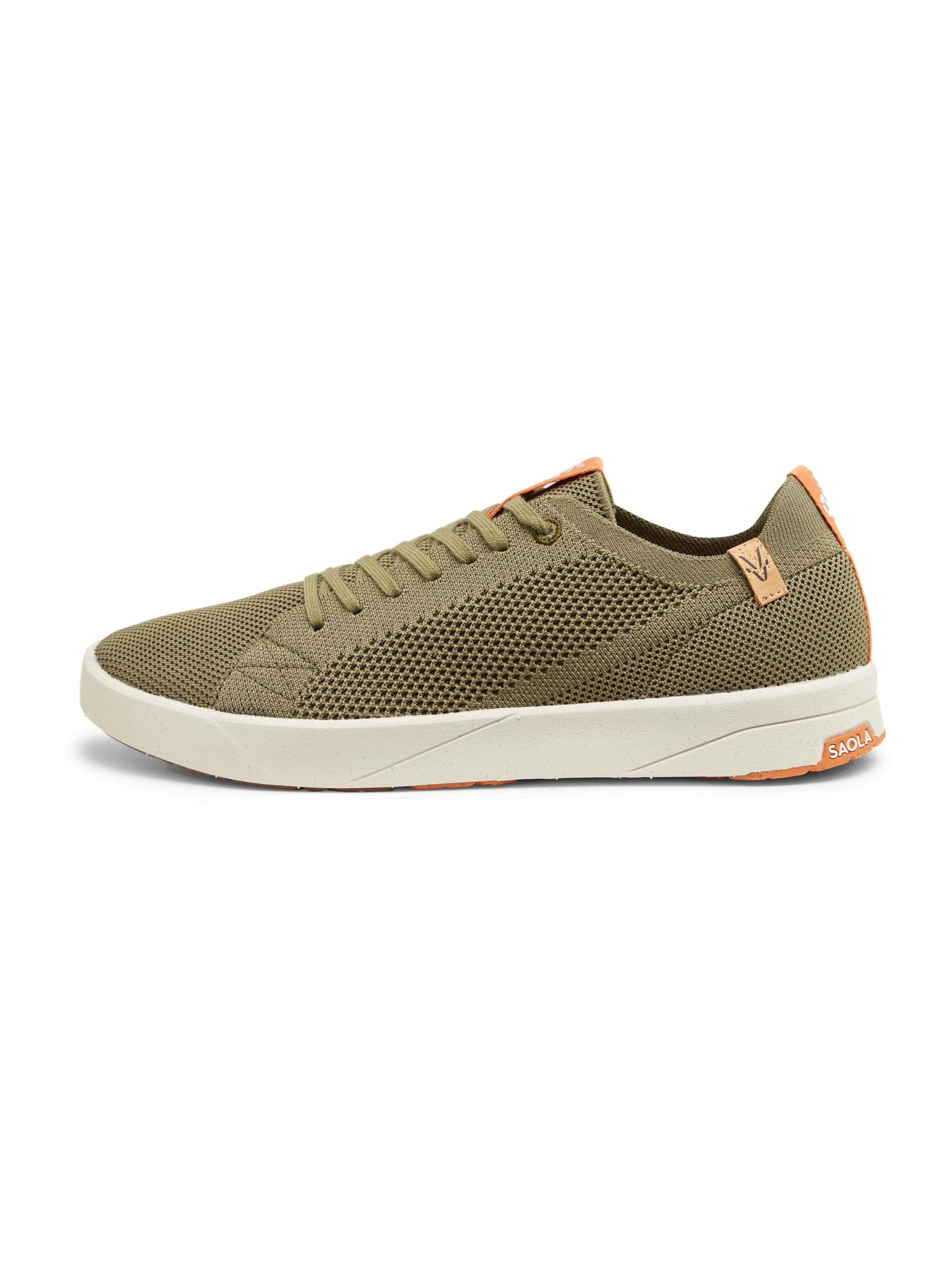SAOLA Lace-up shoe 'Cannon Knit 2.0 M Olive' in Green