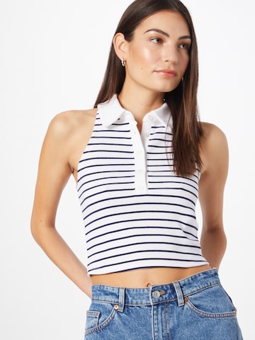 Abercrombie & Fitch Top – bílá: přední strana