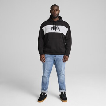 PUMA Sweatshirt 'SQUAD' in Black: front