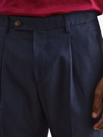 Il Lanificio Regular Broek in Blauw