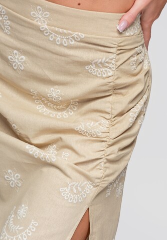 Jupe Ombre en beige