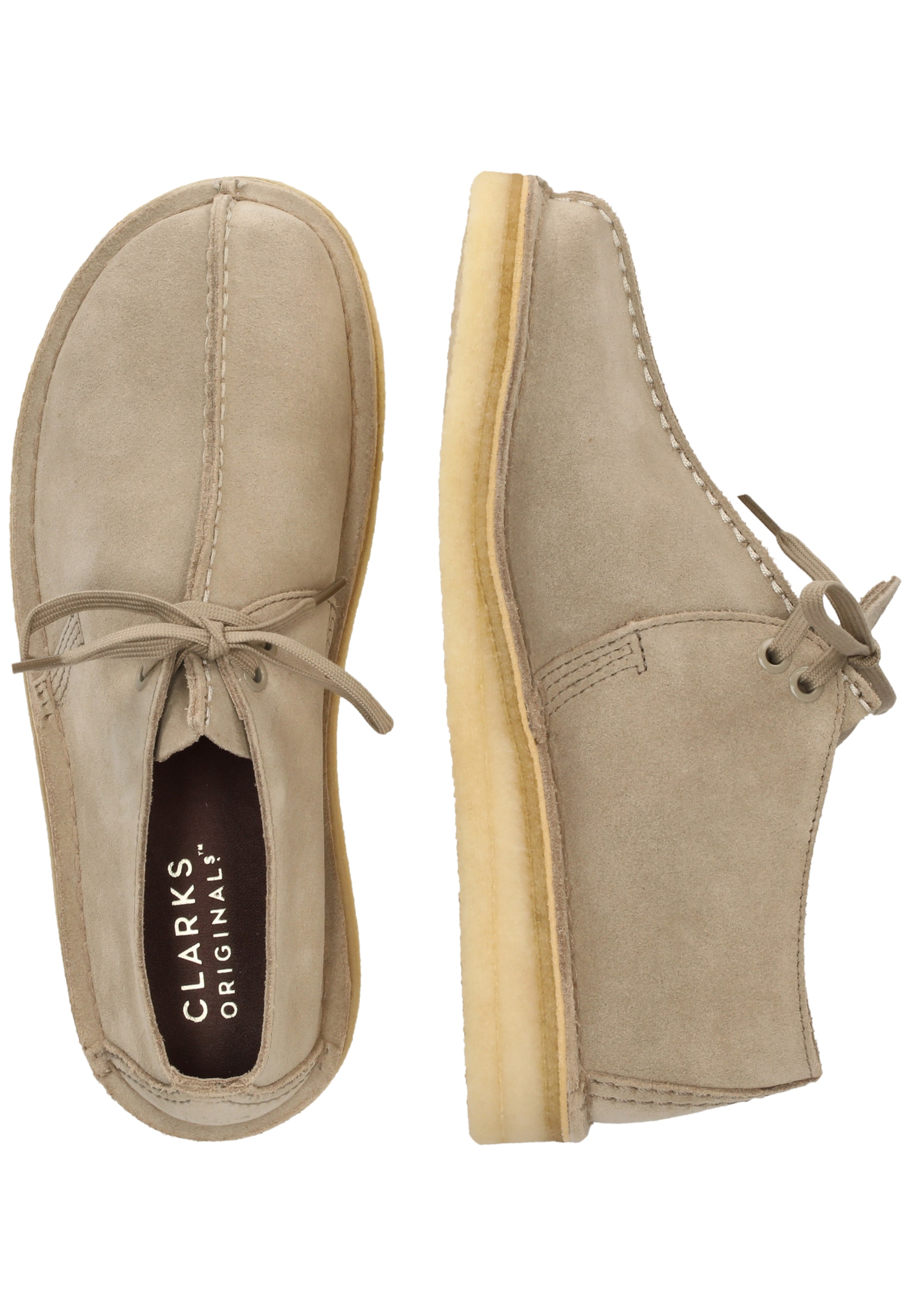 CLARKS Lace-up shoe 'Desert Trek' in Beige